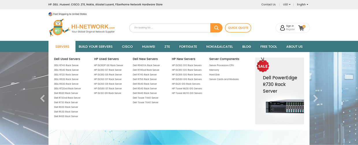 Hi-network網站商城網站案例